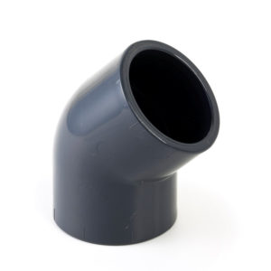 Druk pvc knie 45°