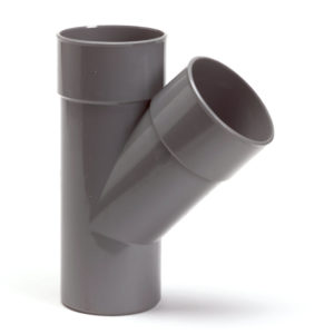 pvc t-stuk 45° m/m/s