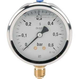 Manometer 1/4 glycerine